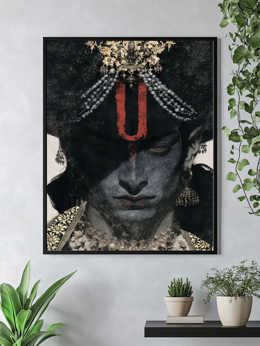 Kali Divine Portrait Print. — room view 4