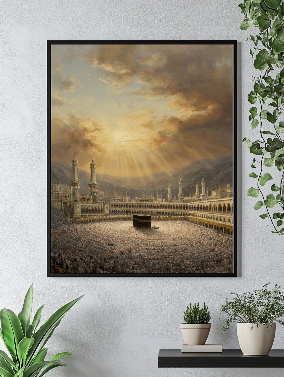 Kaaba at Sunset — Fine Art Print. — room view 4