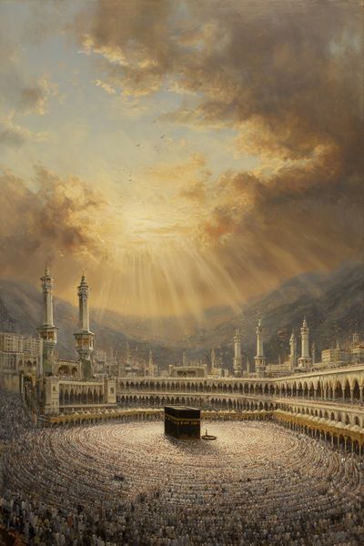 Kaaba at Sunset — Fine Art Print. poster print