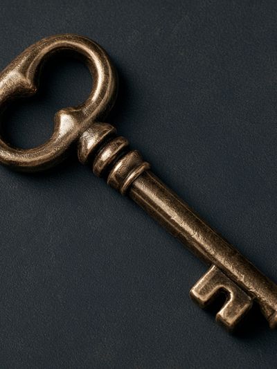 Antique Brass Key Photography Poster. poster
