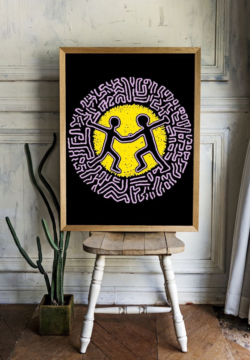 Keith Haring Dance Poster. — room view 1
