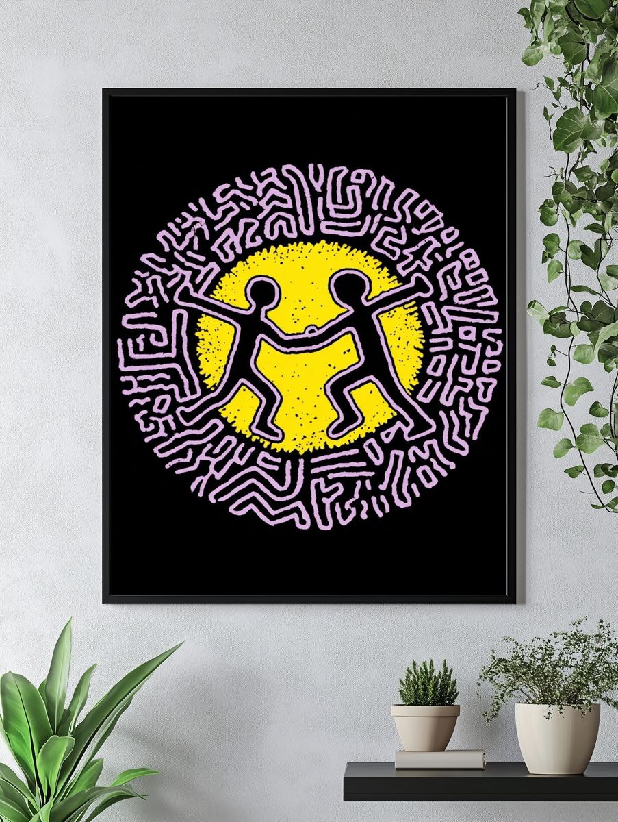 Keith Haring Dance Poster. — room view 4