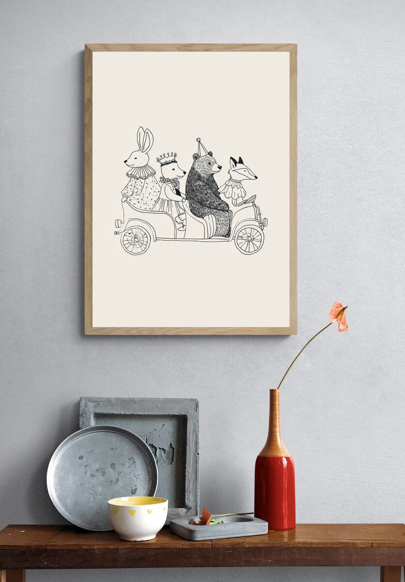 Animal Parade — Illustration Print. — room view 3