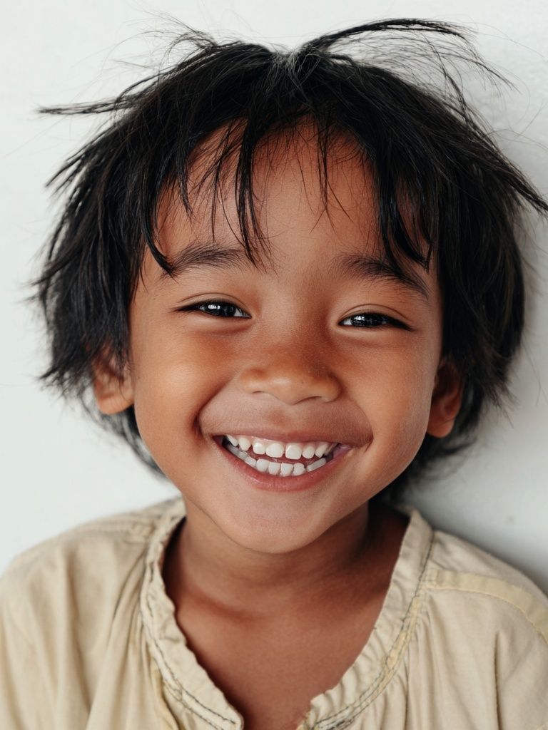 Joyful Child Portrait Poster. poster detail