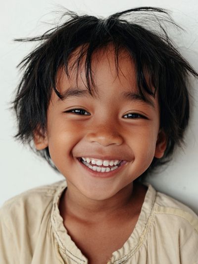 Joyful Child Portrait Poster. poster