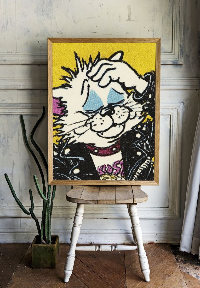 Cool Cat — Vintage Print. — room view 1