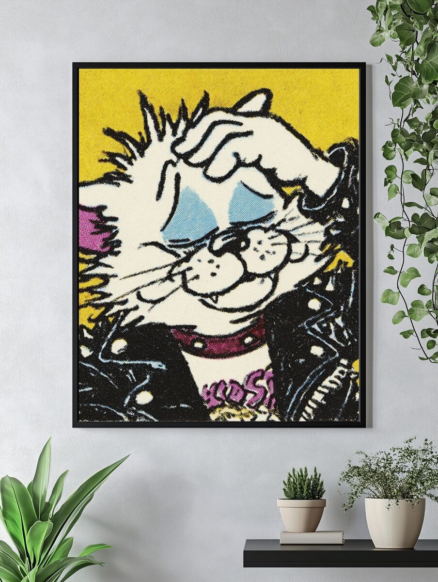 Cool Cat — Vintage Print. — room view 4