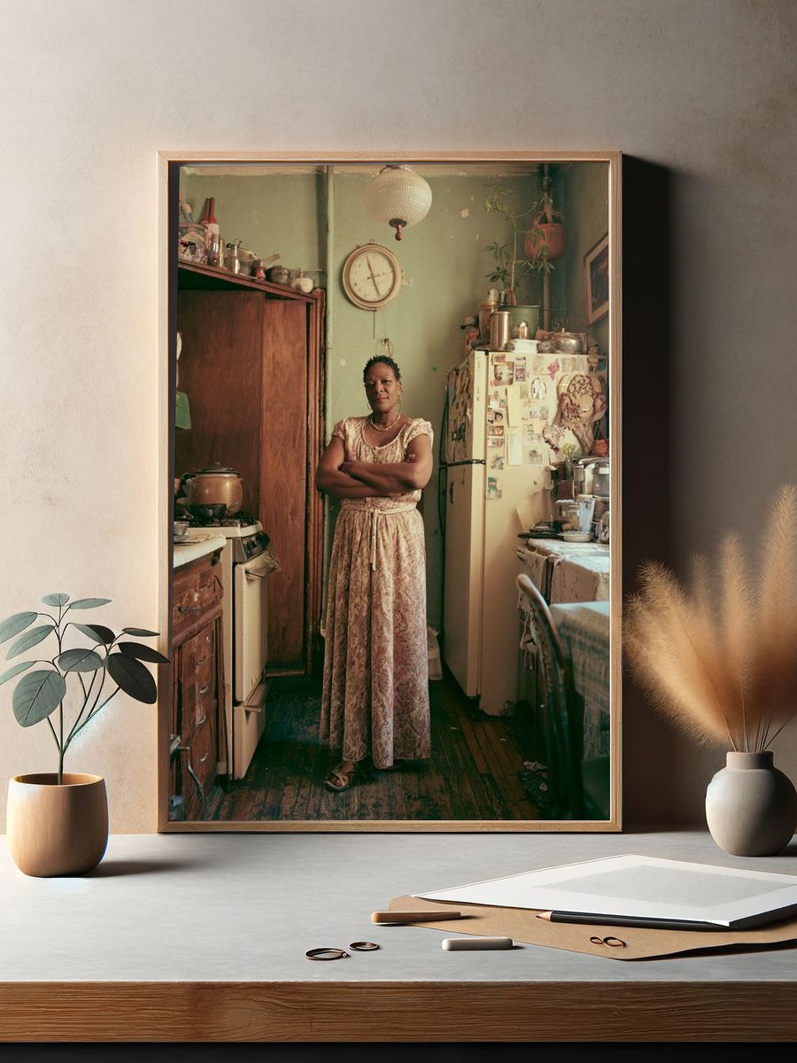 Kitchen Portrait Photography Poster. — room view 2