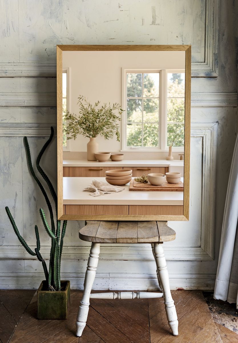 Sunlit Minimal Kitchen Interior Print. room preview
