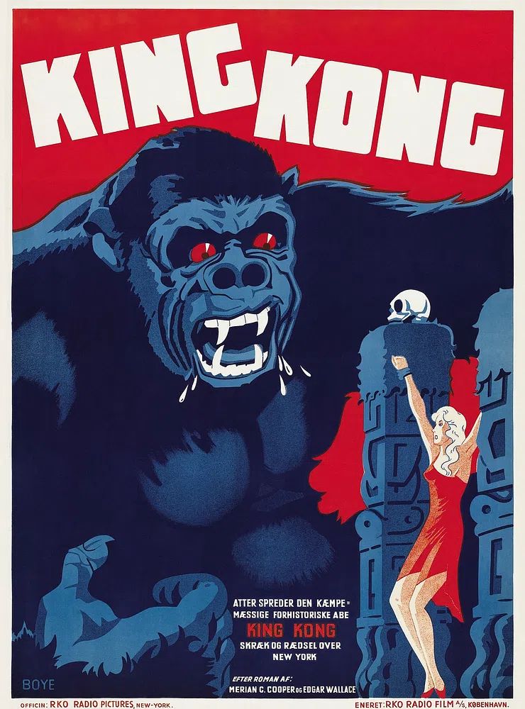 King Kong — Vintage Movie Poster. poster detail