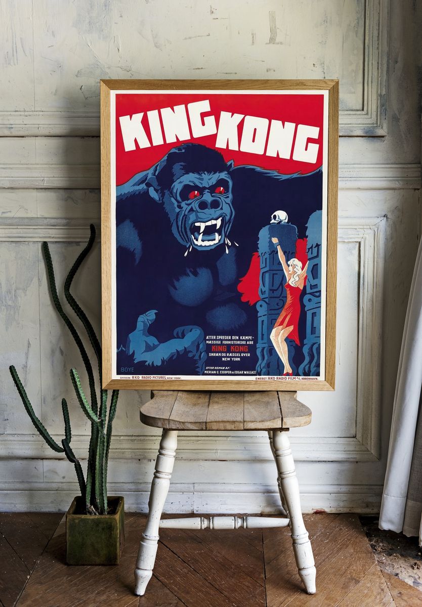 King Kong — Vintage Movie Poster. — room view 1