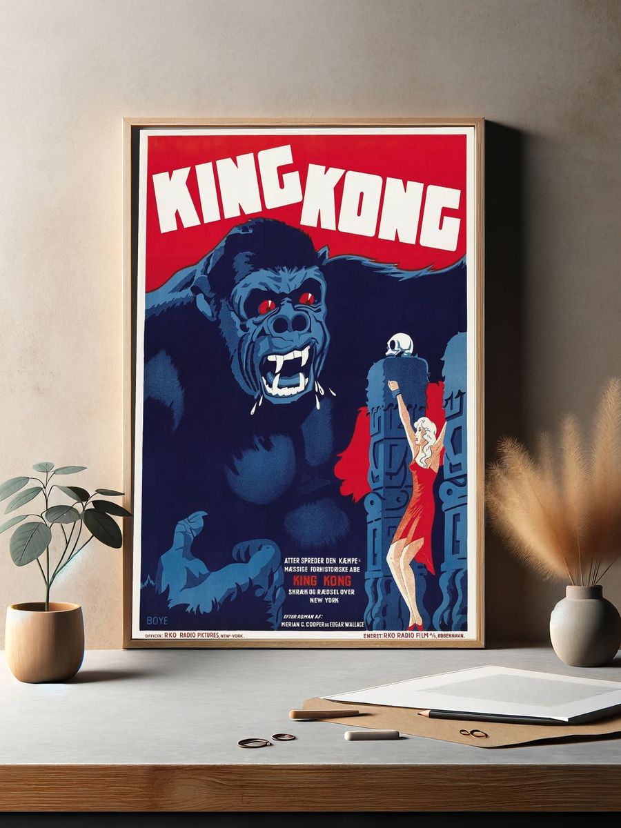 King Kong — Vintage Movie Poster. — room view 2