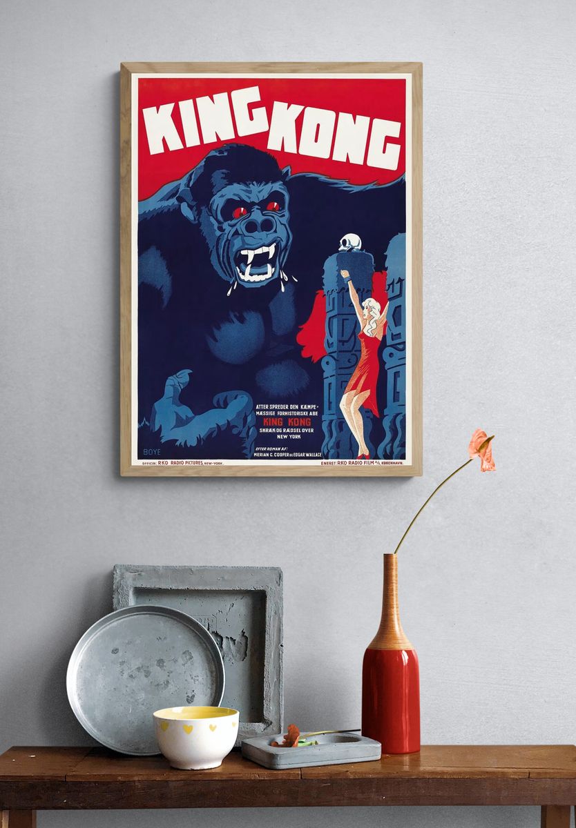 King Kong — Vintage Movie Poster. — room view 3