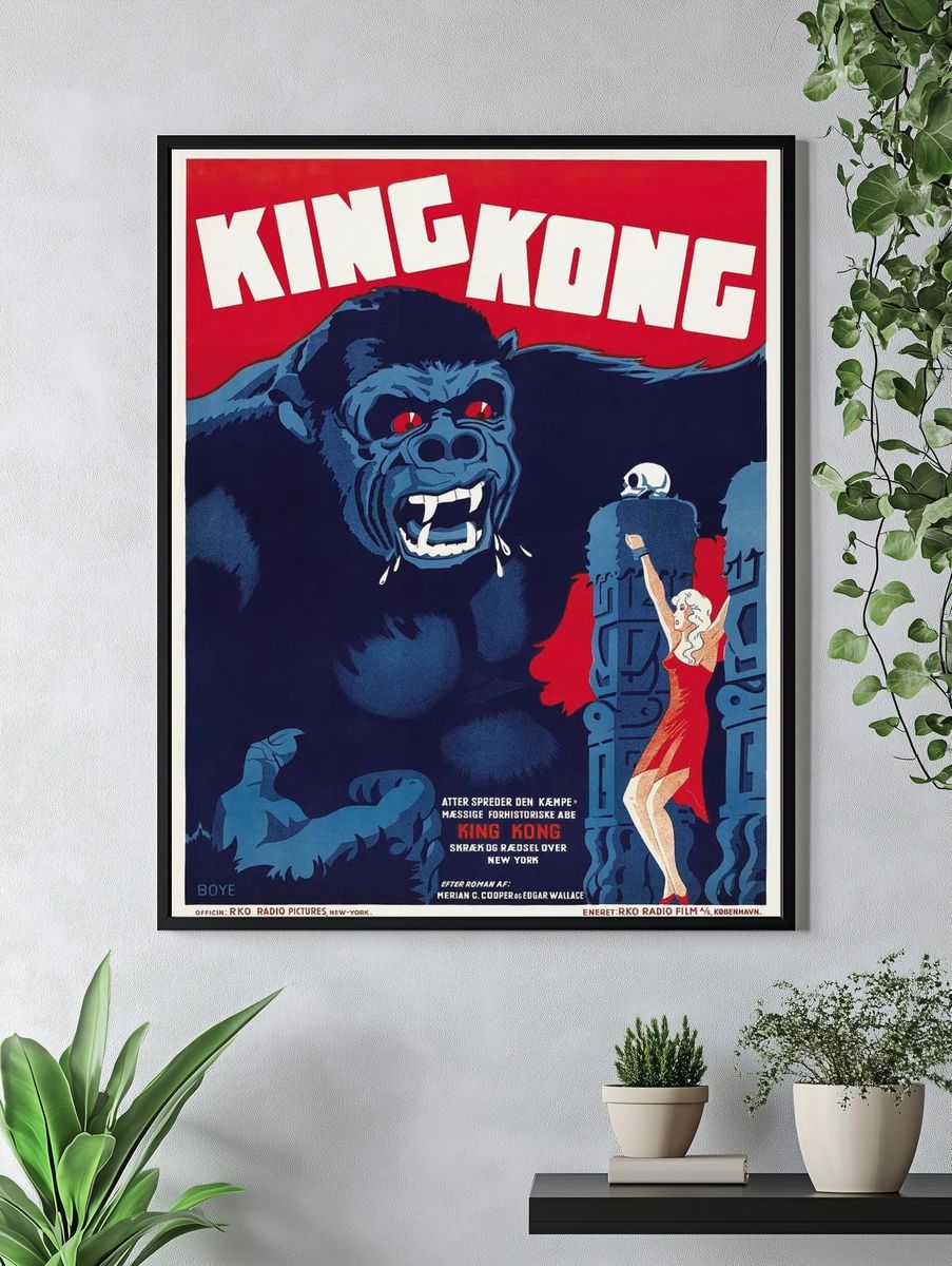 King Kong — Vintage Movie Poster. — room view 4