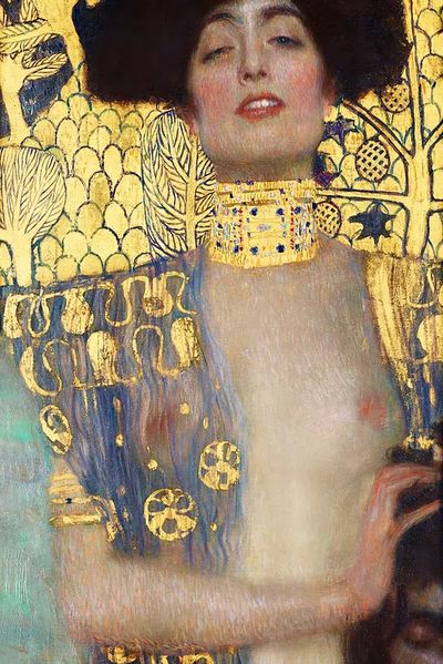 Gustav Klimt 's Judith Head.