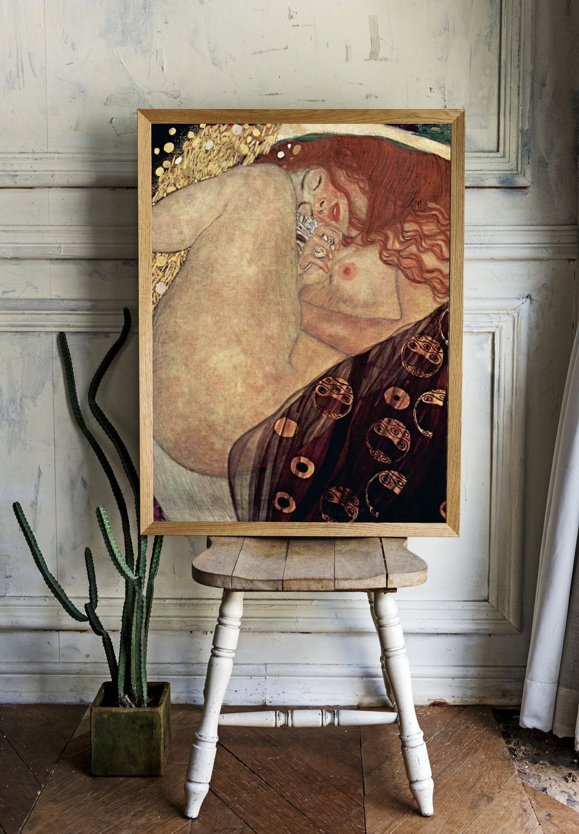 Gustav Klimt 's Danae (1907-1908). room preview