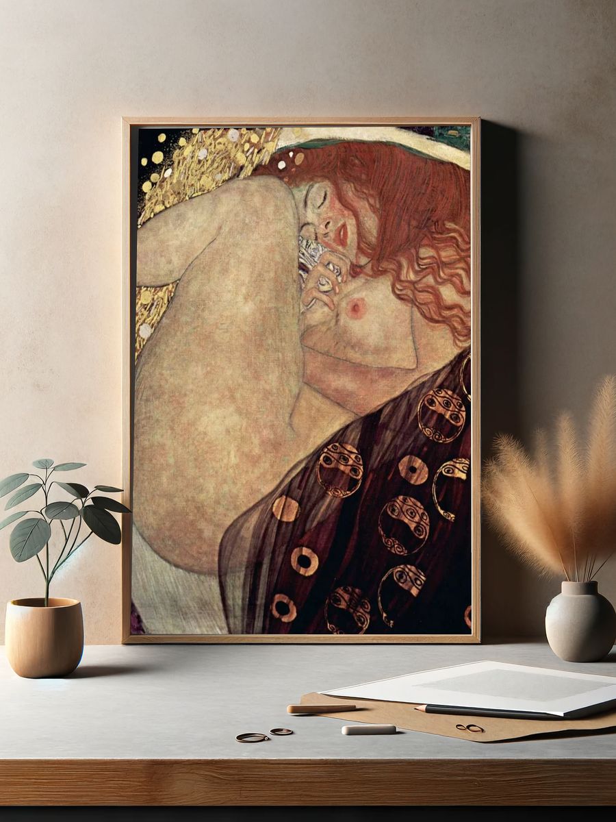 Gustav Klimt 's Danae (1907-1908). — room view 2