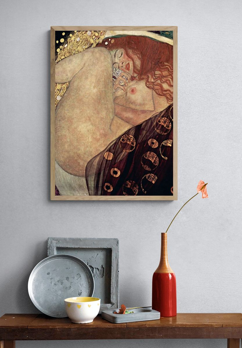 Gustav Klimt 's Danae (1907-1908). — room view 3