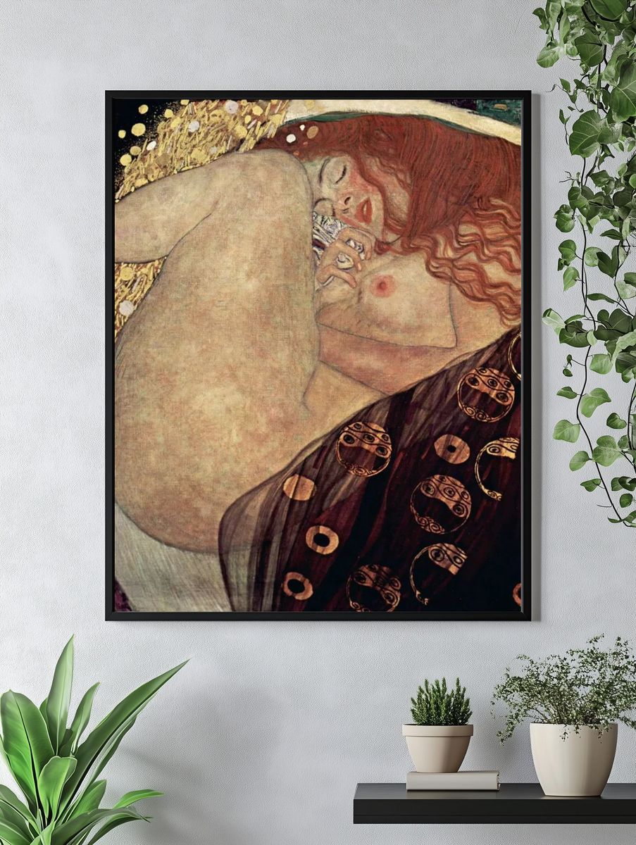 Gustav Klimt 's Danae (1907-1908). — room view 4