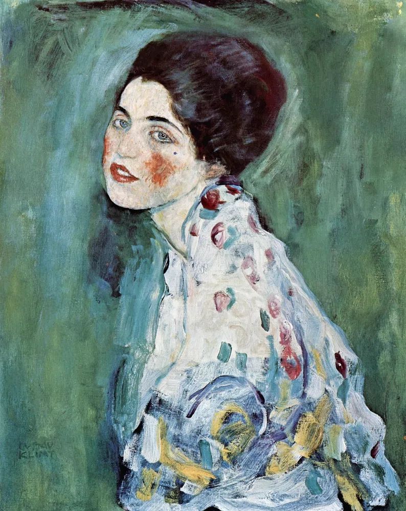 Gustav Klimt 's Porträt einer. poster detail