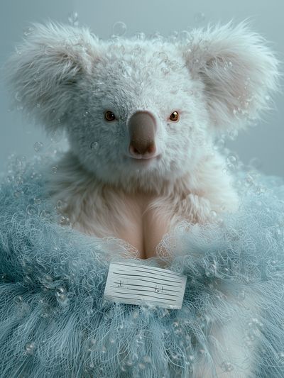 Dreamy Koala Portrait Print.