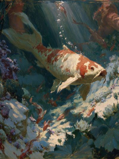Koi Fish Underwater Fine-Art Print.