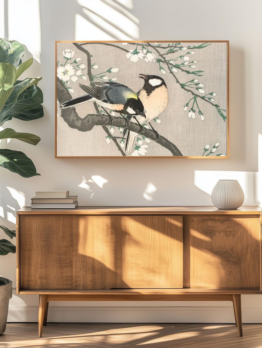 Tits Cherry Branch (1900–1910) Ohara. — room view 3