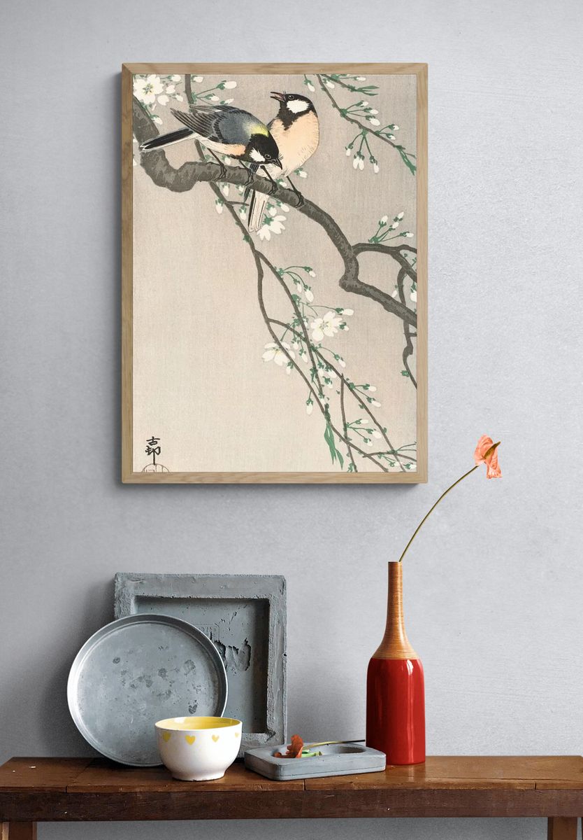Tits Cherry Branch (1900–1910) Ohara. — room view 3