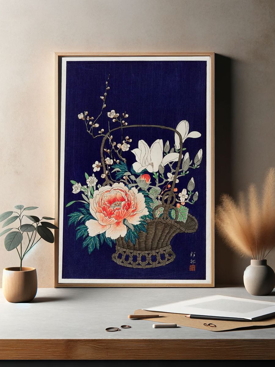 Bamboo flower basket (1932) Ohara. — room view 2
