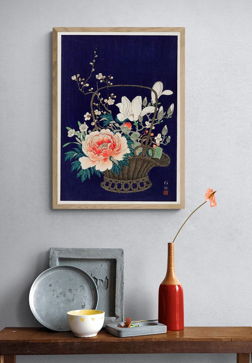 Bamboo flower basket (1932) Ohara. — room view 3