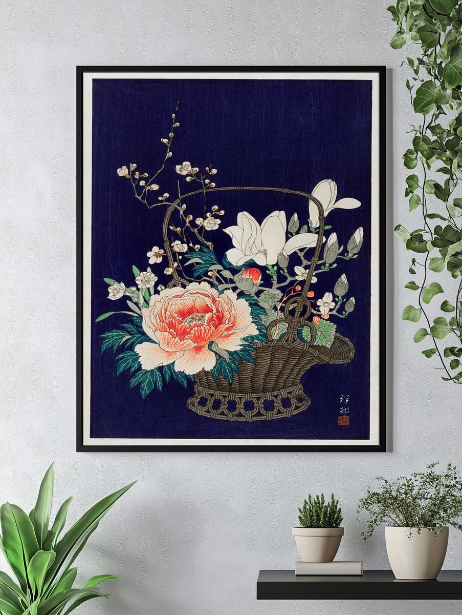 Bamboo flower basket (1932) Ohara. — room view 4
