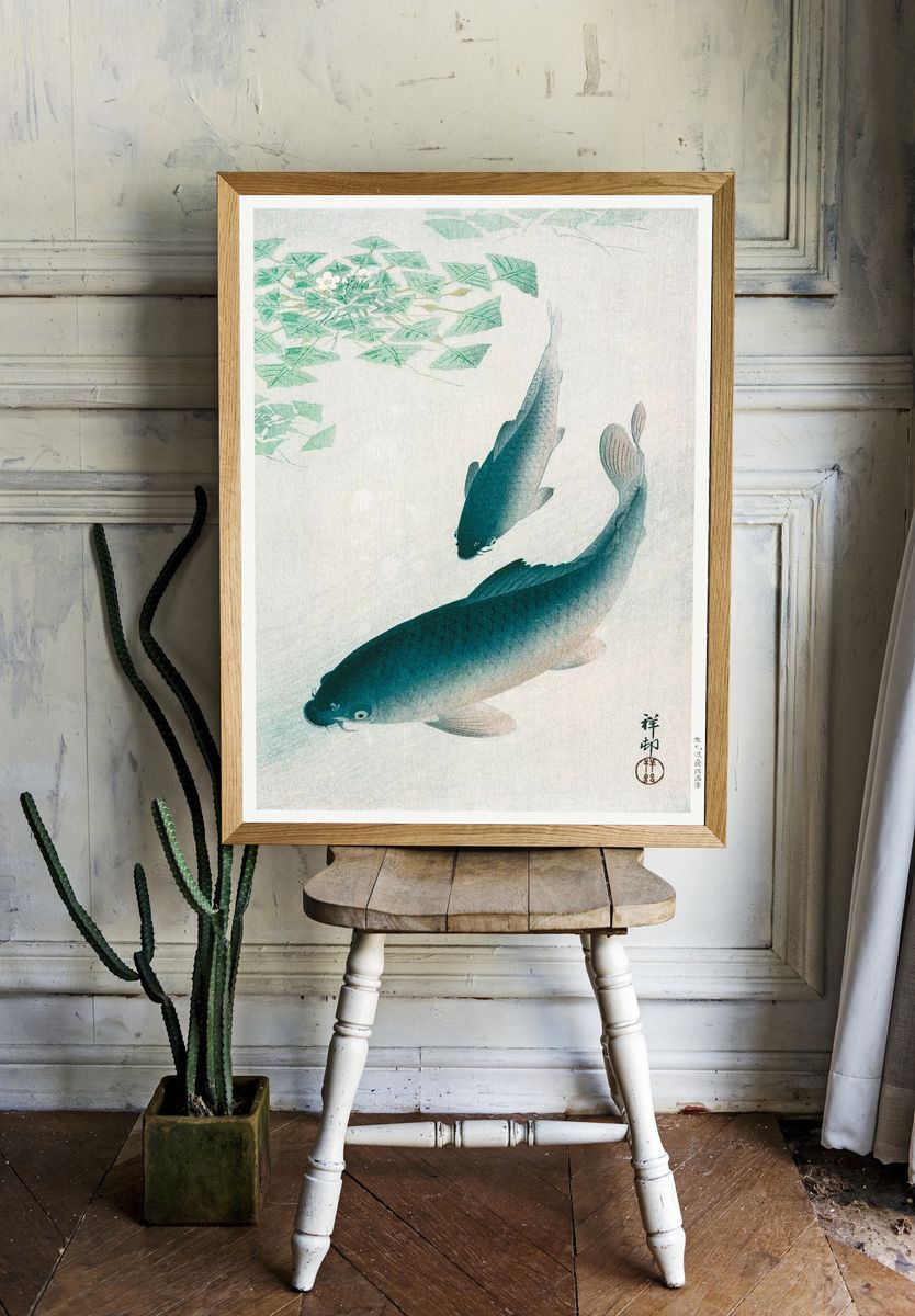 Carp Koi (1926) Ohara Koson. — room view 1
