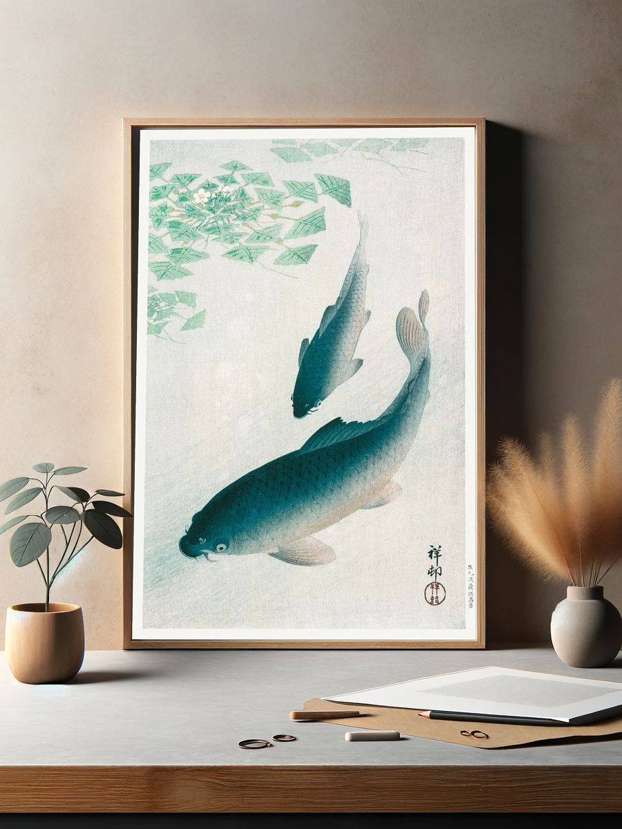 Carp Koi (1926) Ohara Koson. — room view 2