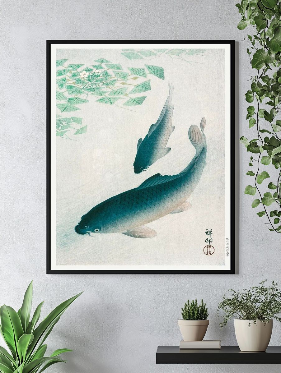 Carp Koi (1926) Ohara Koson. — room view 4