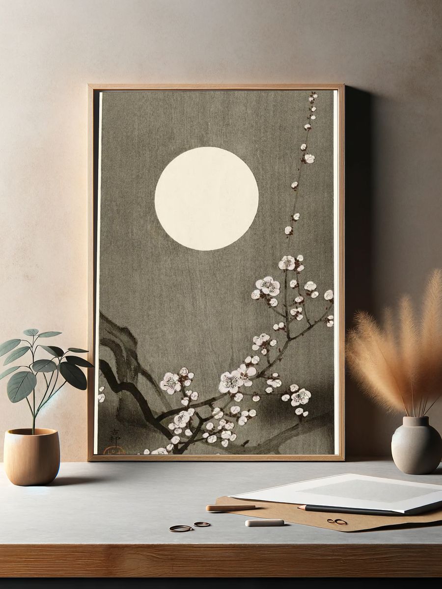Blooming plum blossom full moon. — room view 2