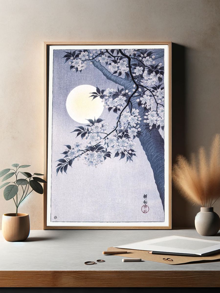 Blossoming Cherry Moonlit Night. — room view 2