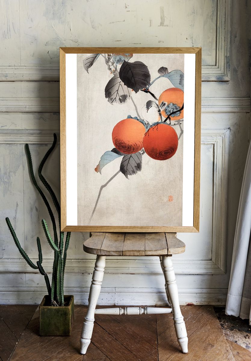 Nuthatcher atop Persimmons (ca. 1910). room preview