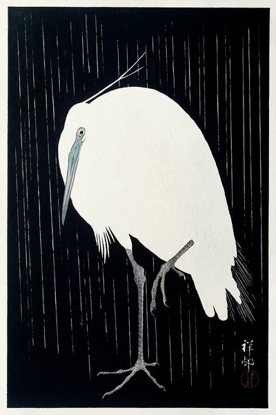 Egret rain (1925 - 1936).