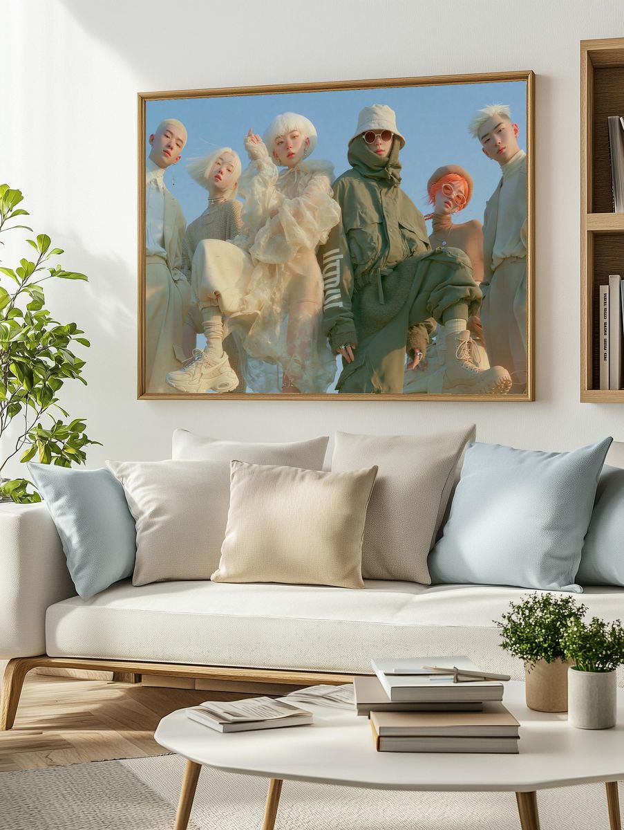 K-Pop Fashion Crew Photography Poster. — room view 2