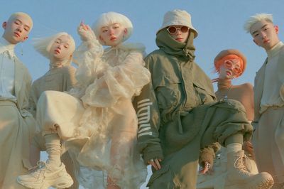 K-Pop Fashion Crew Photography Poster.