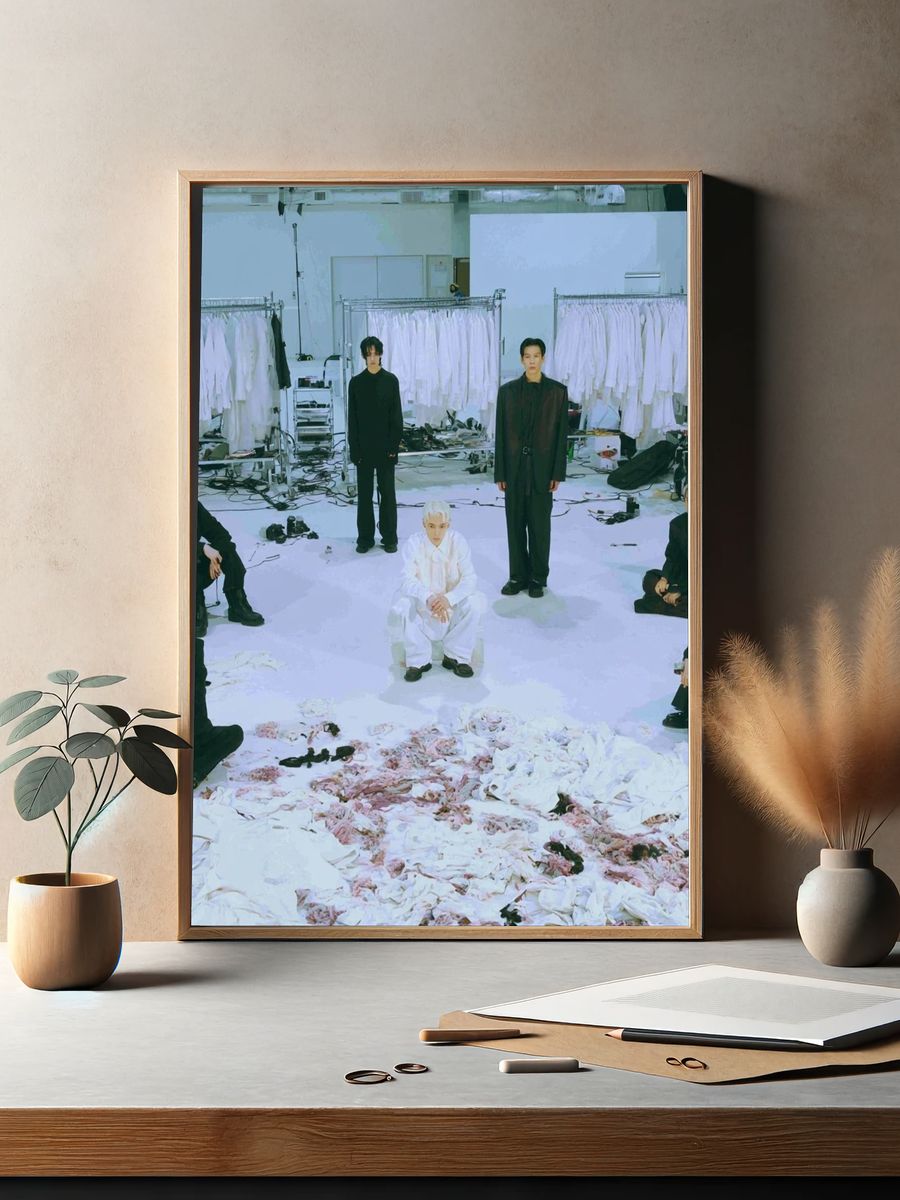 K-Pop Group Studio Portrait Print. — room view 2
