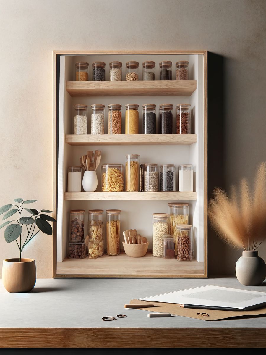 Stylish Kitchen Storage Poster. — room view 2