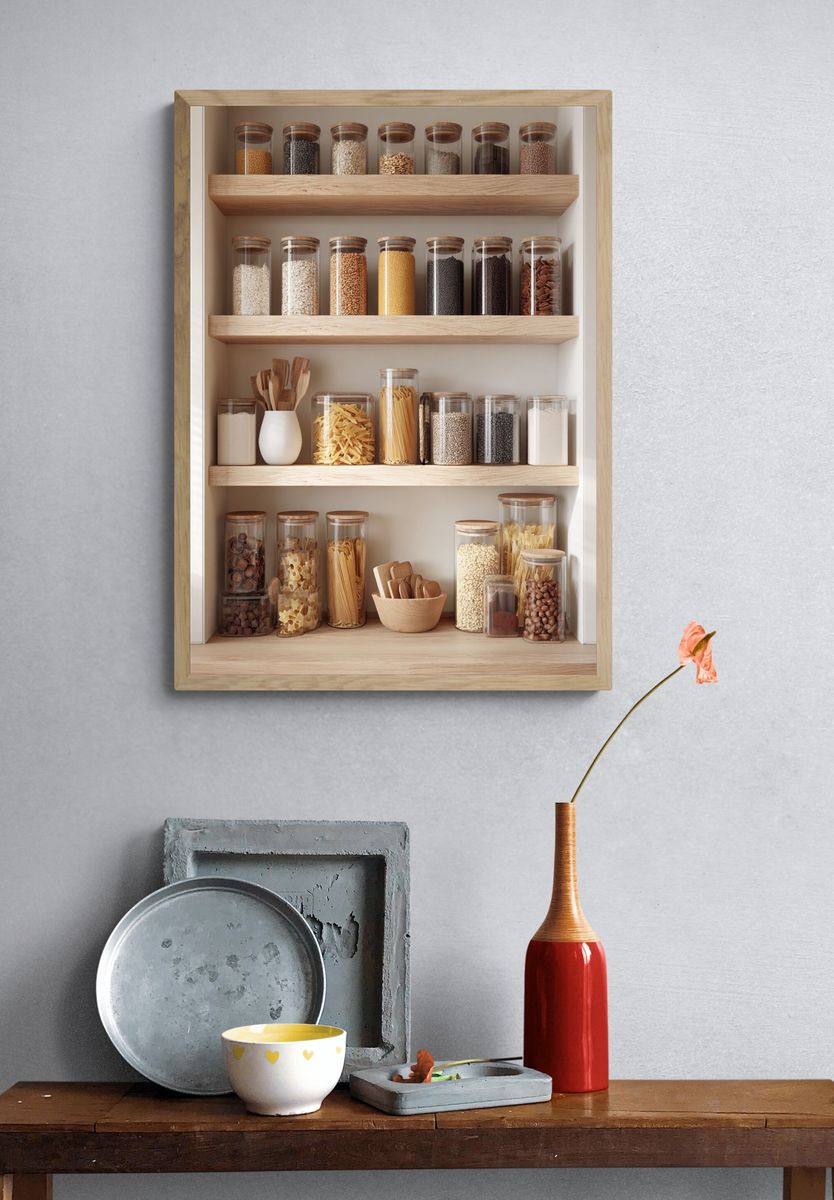 Stylish Kitchen Storage Poster. — room view 3