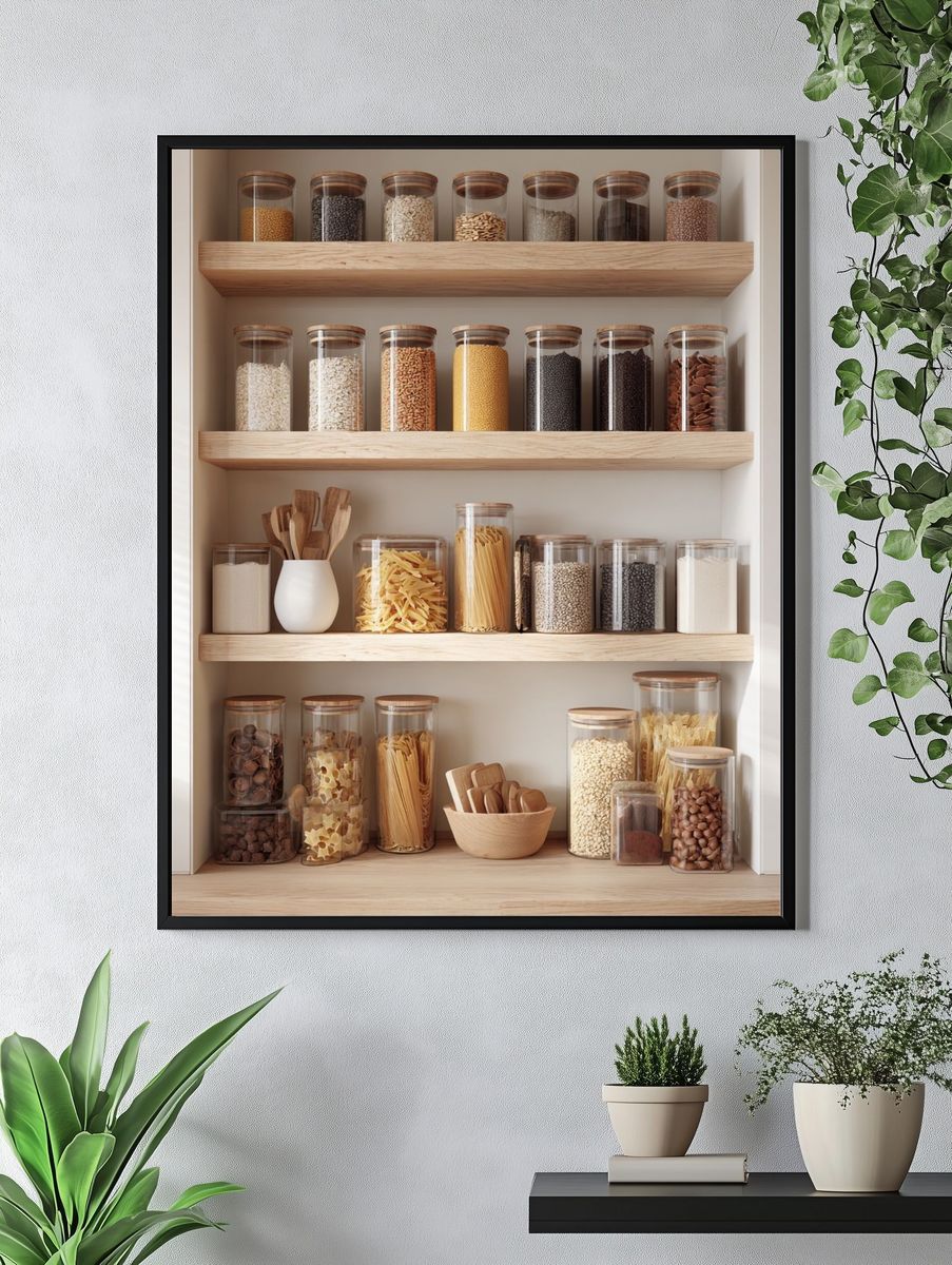 Stylish Kitchen Storage Poster. — room view 4