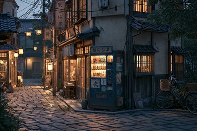 Kyoto Alley at Dusk Poster.
