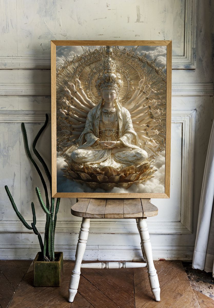Kuan Yin — Fine Art Print. — room view 1