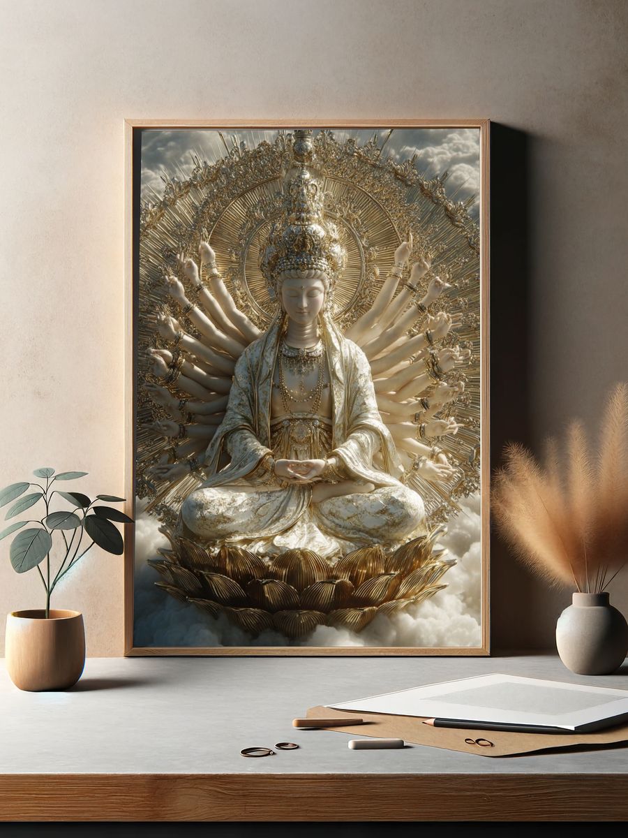 Kuan Yin — Fine Art Print. — room view 2
