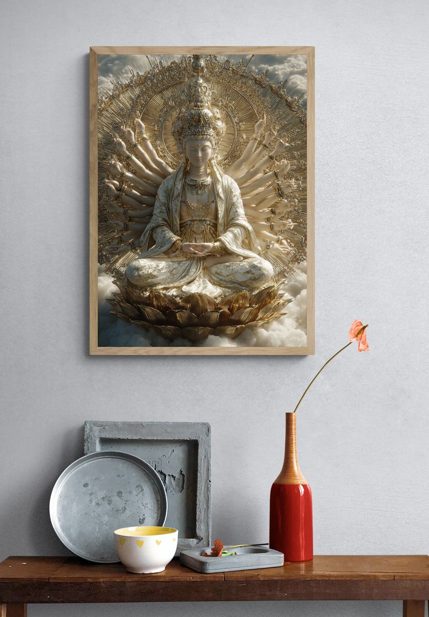 Kuan Yin — Fine Art Print. — room view 3