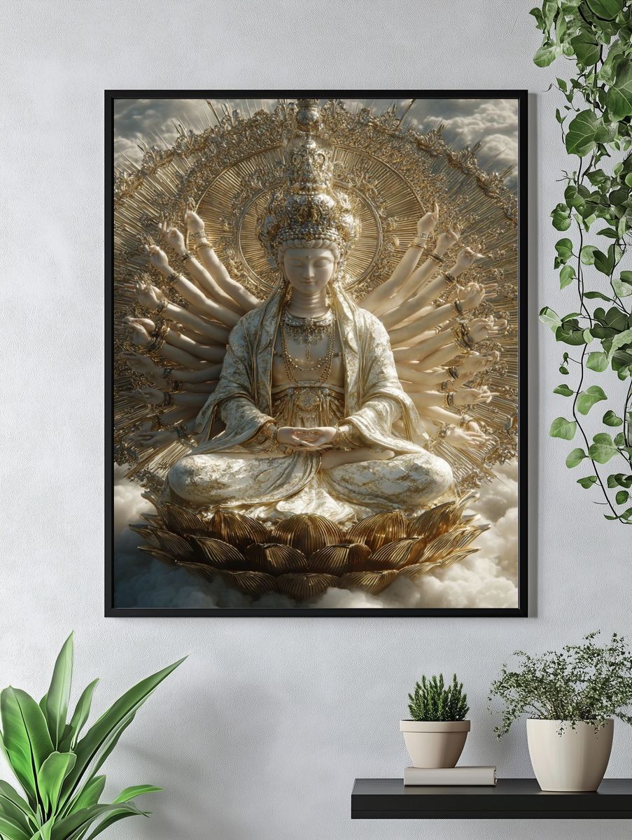 Kuan Yin — Fine Art Print. — room view 4