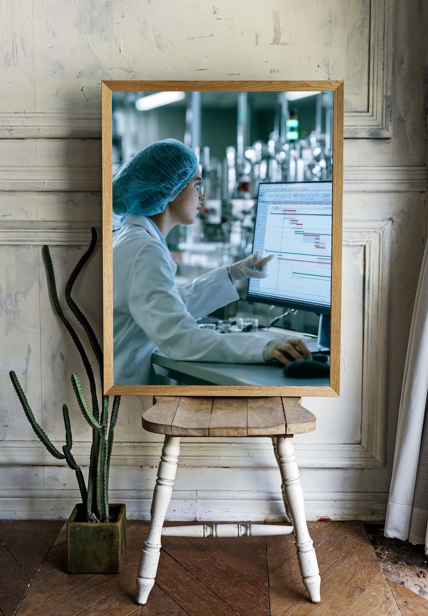 Lab Scientist at Work Photography Poster. room preview